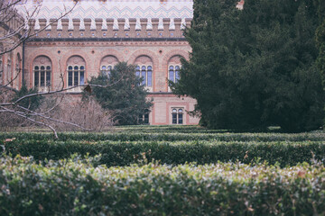 Obraz premium courtyard of an ancient university in Ukraine. Chernivtsi city
