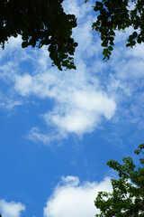 ciel bleu et nuages