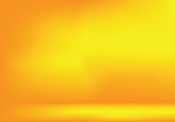 Fototapeta premium Yellow stucco wall background, orange painted cement wall texture background 