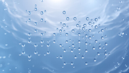 paclitaxel molecular structure, 3d model molecule, Taxol, structural chemical formula view from a microscope