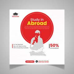Study Abroad Social Media Post Template