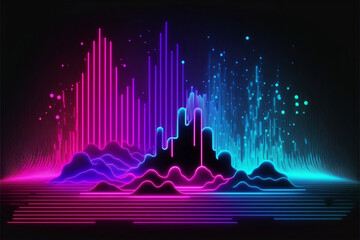 background with dj clouds