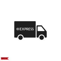 Icon vector graphic of Express truck