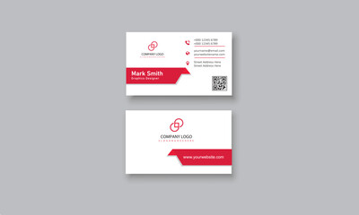 modern professional business card with vector