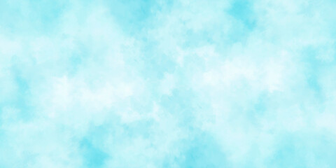 Blue skies with white clouds background. Romantic sky. Abstract nature background of romantic summer blue sky with fluffy clouds. Beautiful puffy clouds in bright blue sky in day sunlight.