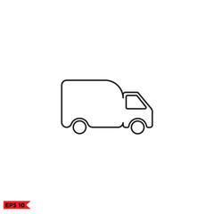 Icon vector graphic of  box Truck 