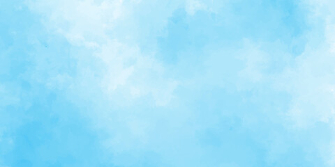 Blue skies with white clouds background. Romantic sky. Abstract nature background of romantic summer blue sky with fluffy clouds. Beautiful puffy clouds in bright blue sky in day sunlight.