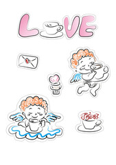 Valentine's Day stickers