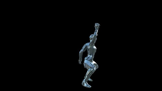 Party Dancer 3D Animation With Alpha Video