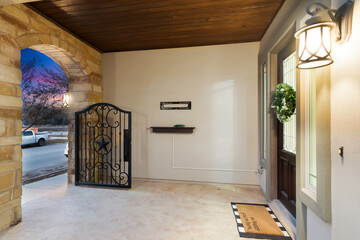 entrance to the house