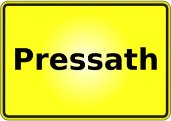 Stadteingangsschild Deutschland Stadt Pressath