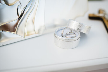 engagement rings photographed as a detail