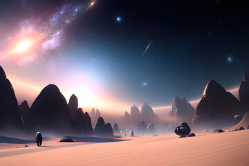 Landscape of unknown planet