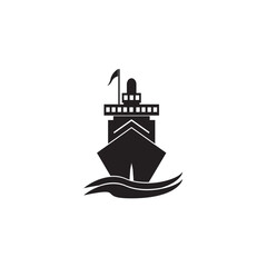 Obraz premium Ship, ship, cargo, logistics, transport and delivery icon