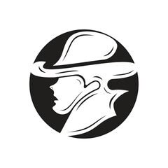 Gentleman icon vector fashion boutique and design symbol