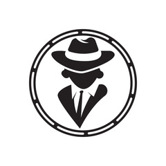 Gentleman icon vector fashion boutique and design symbol