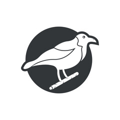 Elegant bird logo icon design and symbol