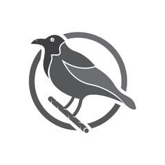 Elegant bird logo icon design and symbol