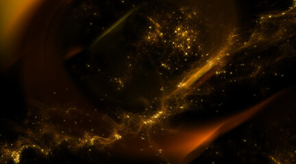 background with stars and nebula clouds © ian