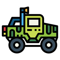Off road filled outline icon style