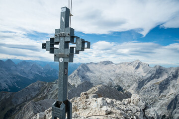 Ausblick vom Hochwanner im Wettersteingebirge