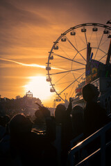 Hull fair at sunset