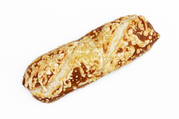 Laugenstange mit Käse überbacken