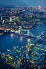 Obraz premium Tower bridge at River Thames view at sunset. London, UK