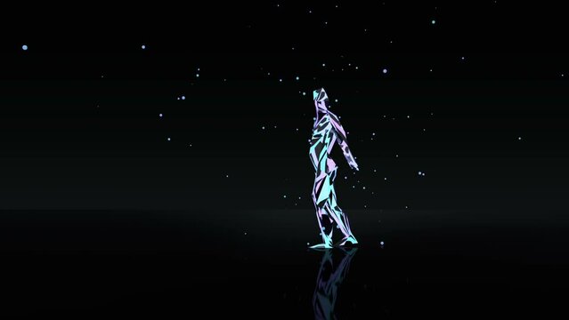 Party Dancer 3D Animation With Alpha Video