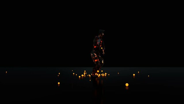 Party Dancer 3D Animation With Alpha Video