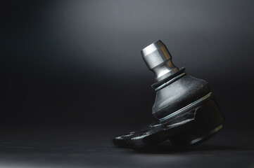 Close-up of Tie Rod or Ball Joints. New spare part for steering tie rod. Trade in spare parts or...