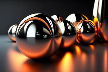 3d render of a glowing sphere AI
