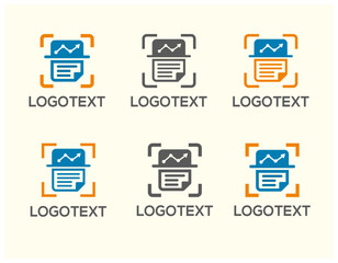 Scan Document Logo Design vector template