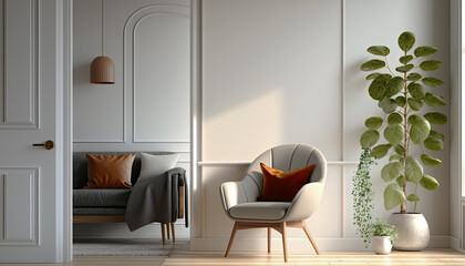 Interior of modern living room. generative Ai