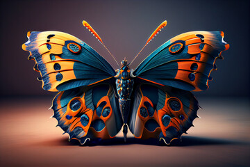 Fototapeta na wymiar Beautiful abstract surreal Butterfly background.