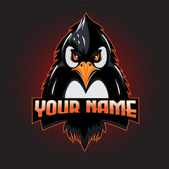 Angry Penguin Mascot Logo