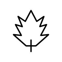 leaf line art vector illustration