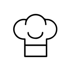 kitchen hat line art vector illustration