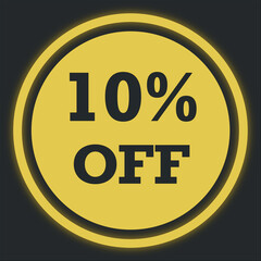 10% off, discount, offer, offer card, deal, promotion, banner 10% off, banner