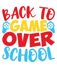 Obraz premium Back to Game Over School T-shirt