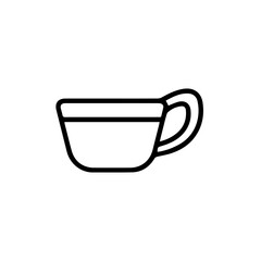 cup line art vector illustration