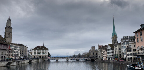 Fototapeta premium view of the old town of ghent country