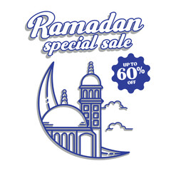 Ramadan special sale discount banner template design
