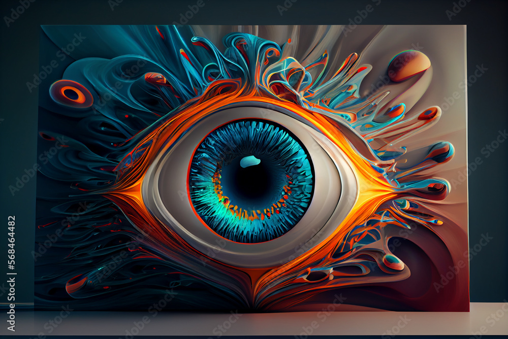 Poster abstract fractal background