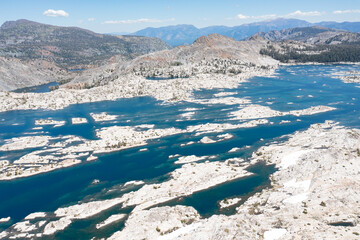 The beautiful Lake Aloha in the Desolation Wilderness is part of a federally protected wilderness...