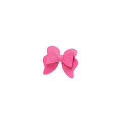 PNG pink glitter bow.