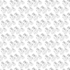 Pattern Rabbit In A Dress