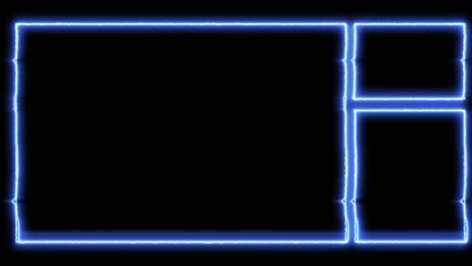 Live streaming Frame - Animated Neon Overlay Template, Gaming 