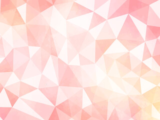 水彩　ピンク　ポリゴン　背景　春