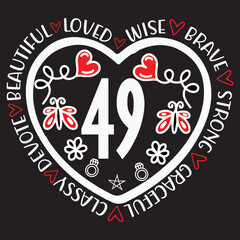 Beautiful love wise brave strong graceful classy devoted  49 svg design
